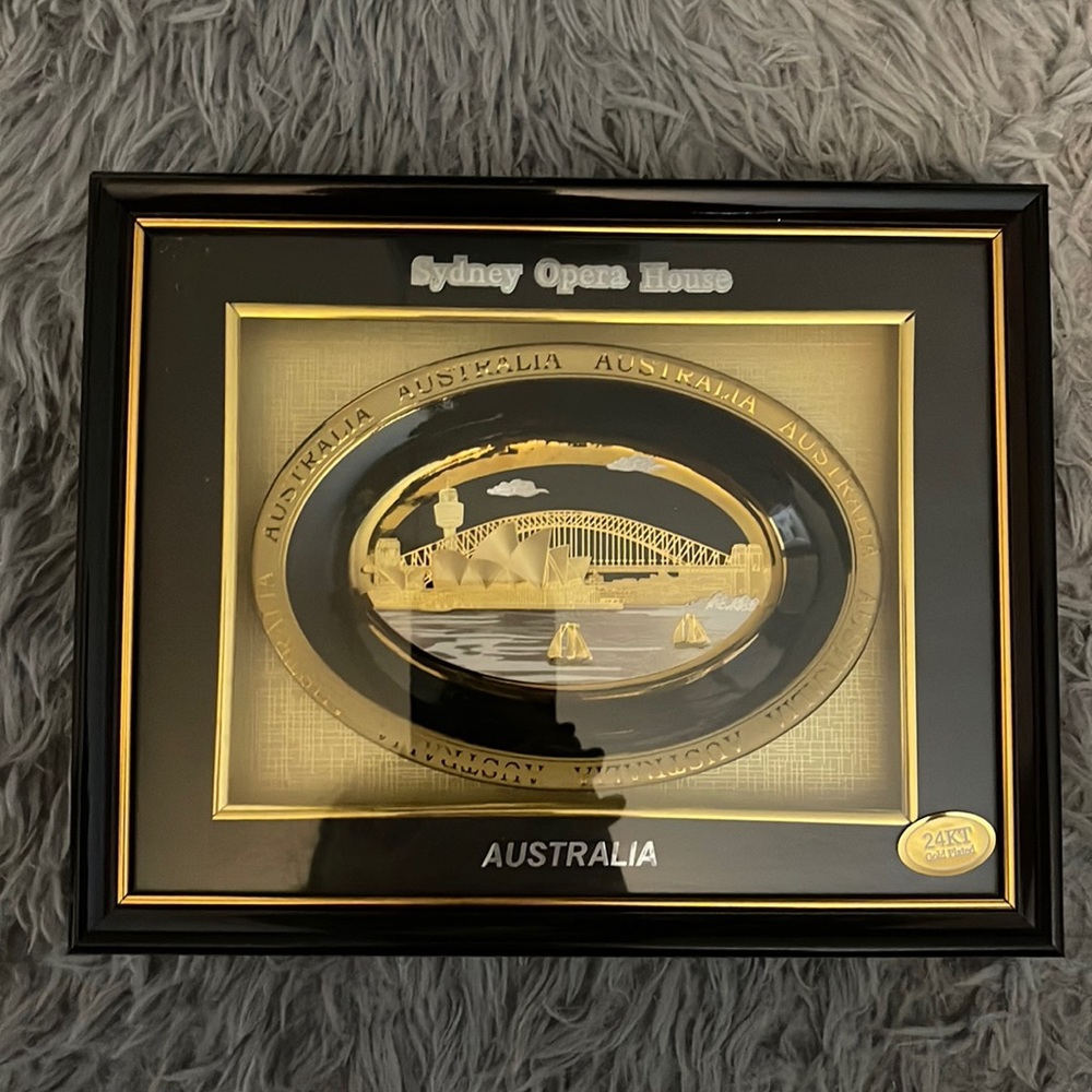 Sydney Australia Gold plated frame